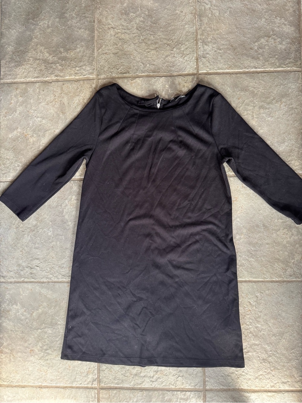 H&M Black Long Sleeve Shift Dress